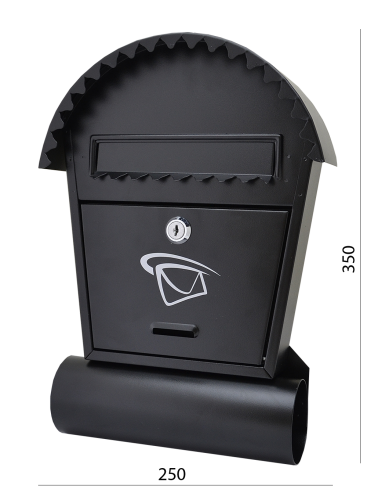 Poštovní schránka H 250 x L 330 x W 50 mm